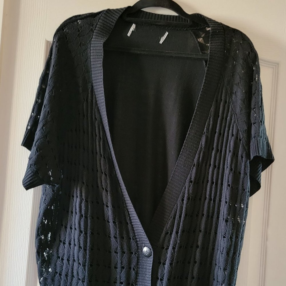 Plus size black shrug